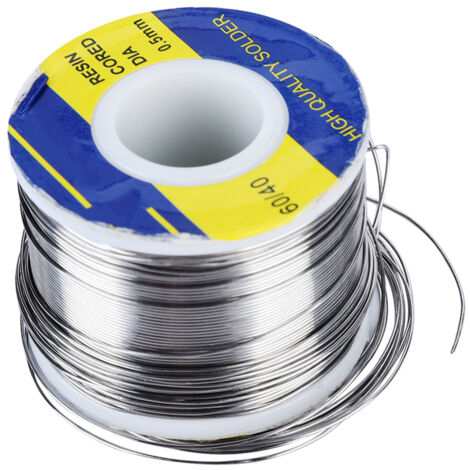 Fil de soudure à âme de colophane 60/40 0.5mm 250g pour réparation électronique et ordinateur