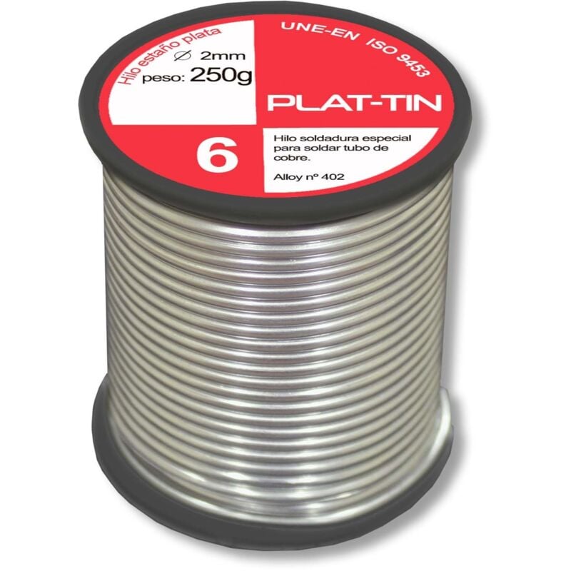 Proinco - Fil de soudure sans plomb à l'étain argenté 6% 250 gr