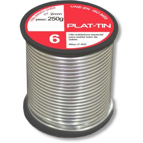 Fil de soudure sans plomb à l'étain argenté 6% 250 gr