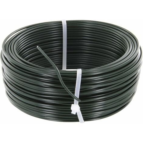 Fil de tension galvanisé plastifié - L. 100 m - Ø 2,7 mm - Vert