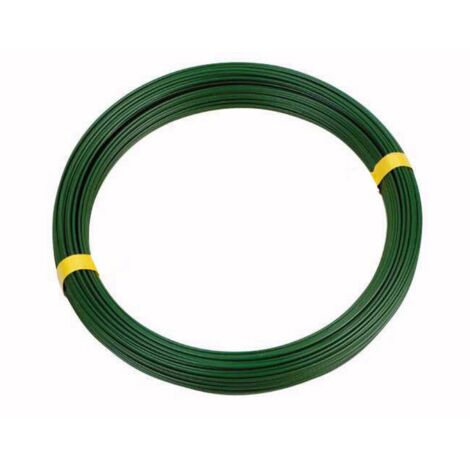 Fil de tension galvanisé plastifie  vert 2,75 100