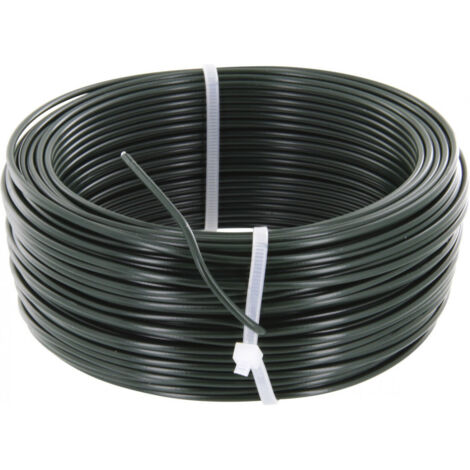 Fil de tension galvanisé plastifie  vert 2,7mm - 100m