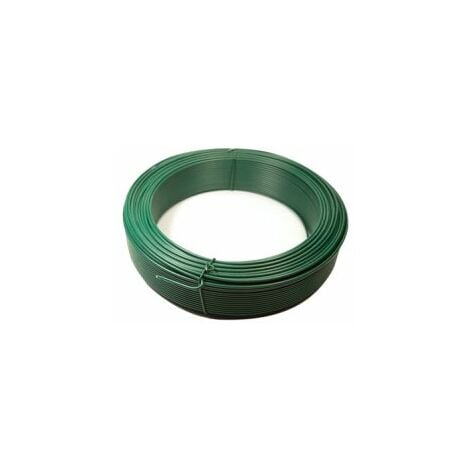 Fil de Tension Plastifié Vert - Diamètre 2,40mm - Longueur 100m