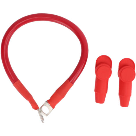 Fil de terre 4AWG, forte ténacité, souple, résistant à l'usure, câble de batterie haute température pour camping-cars, bateaux, voitures, rouge