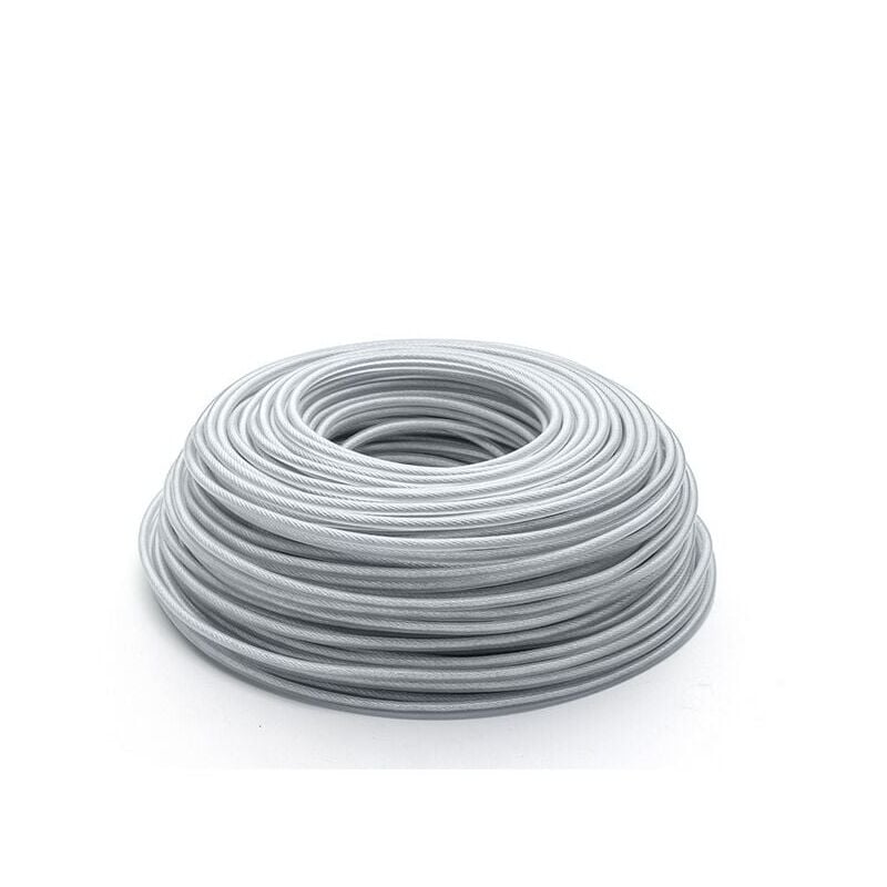 Fil de Tondeuse en Acier 3 mm x 45 mètres, Fil de Tondeuse, Bobine de fil d'acier robuste pour débroussailleuse de jardin, Fil de Rechange pour