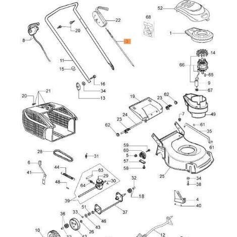 FIL DE TRACTION EMAK ORIGINAL 66130024BR