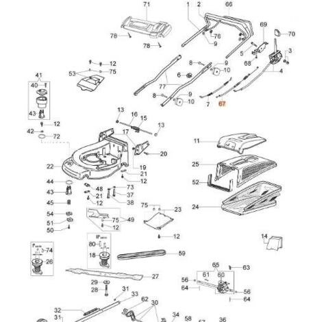 FIL DE TRACTION EMAK ORIGINAL 66140056R