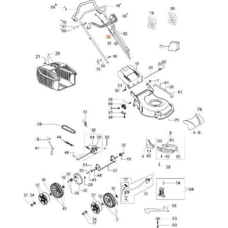 FIL DE TRACTION L.1255 (BICIDI) ORIGINAL EMAK 66071044R