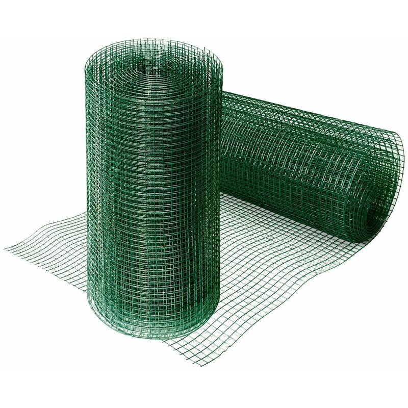 Casa Pura - Grillage métallique Fil de volière Vert 50 cm x 5 m - Vert