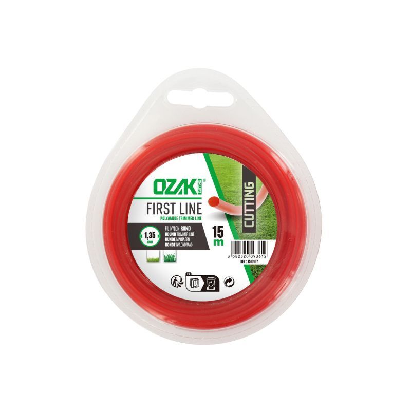 Ozaki - Fil debroussailleuse rond 1.35mm | 200 mètres