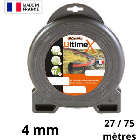 Fil débroussailleuse professionnel Oleo Mac Ultime X - 4 mm  75 mètres