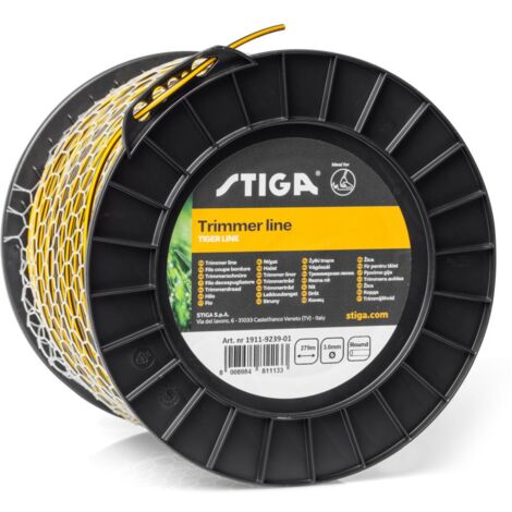 Fil débroussailleuse rond 'tigré' de 279m Ø3.0mm
