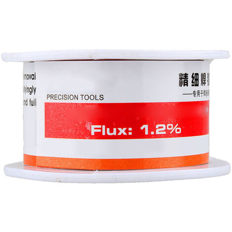 Fil d'étain à souder 60/40 avec flux 1.2%, 0.5mm, 50g pour soudure électronique