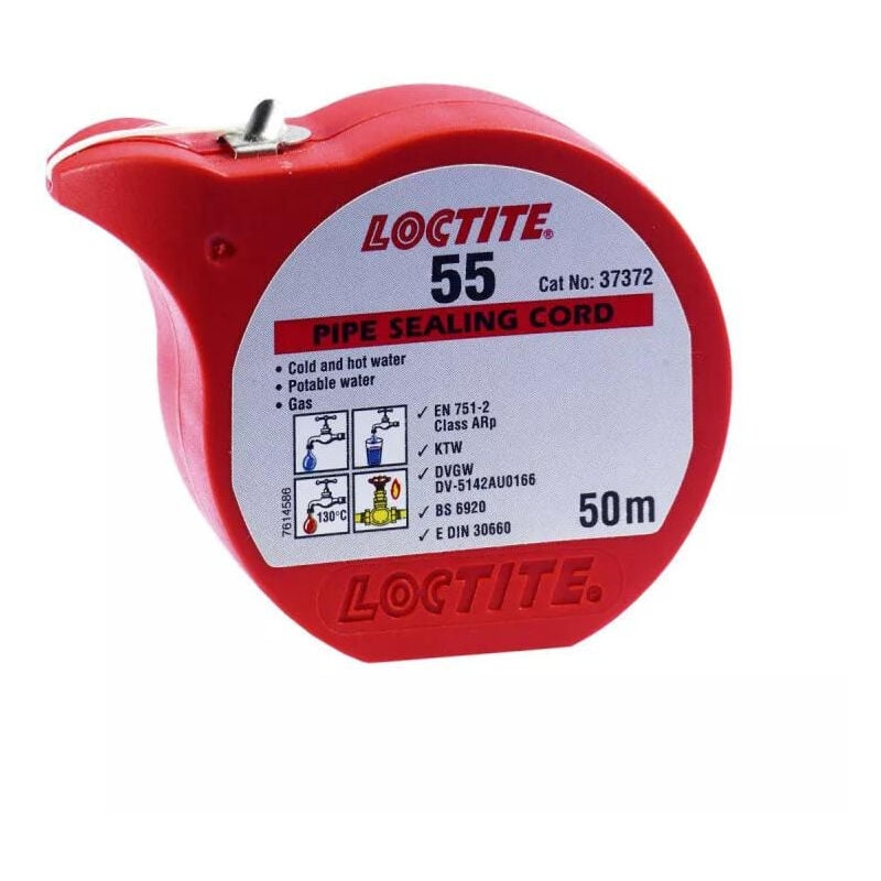 Loctite - Fil d'etancheite instantanee pour filetages 55 - 50m