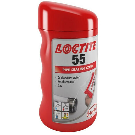 Fil d'etancheite (ptfe) loctite 55 pour filetages 160 mètres