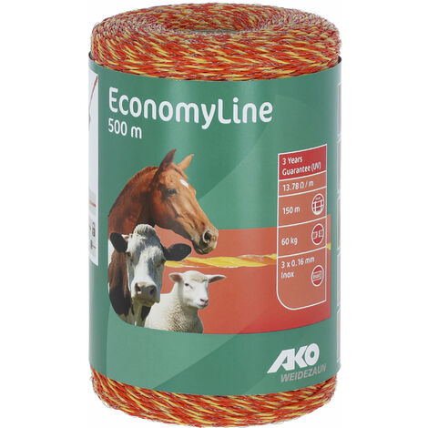 Fil EconomyLine 500m jaune/orange, 3x0,16mm