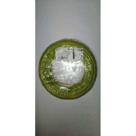 FIL ÉLECTRIQUE 1,5MM2 VERT/JAUNE SOUPLE H07VK 100M SERMES