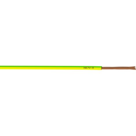 Fil Électrique 2.5 Mm² H07Vu L.5 M, Vert / Jaune