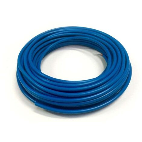 Fil électrique 6 mm² h07vr – Couronne de 10M bleu – Résistant aux chocs – Pour installations électriques sécurisées