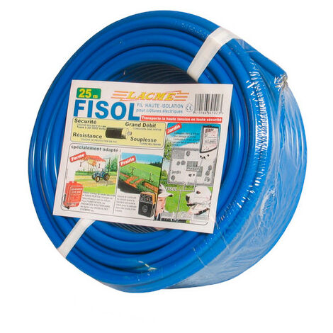 Fil Électrique Conducteur Haute Isolation Pour Clôture Pour Poules Et Volailles Fisol 25m - Lacmé
