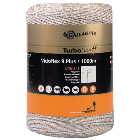 fil électrique gallagher vidoflex turboline plus 500 m 98 kg
