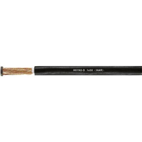 Fil électrique helukabel h01n2-d 1x35 mm² noir durable flexible