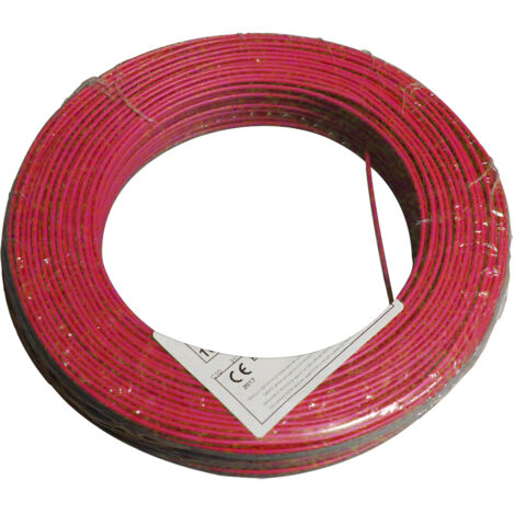 Fil électrique HO7VR 6 mm² rouge en 100 m - Arcanaute