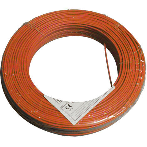 Fil électrique HO7VU 1.5 mm² orange en 100 m - Arcanaute