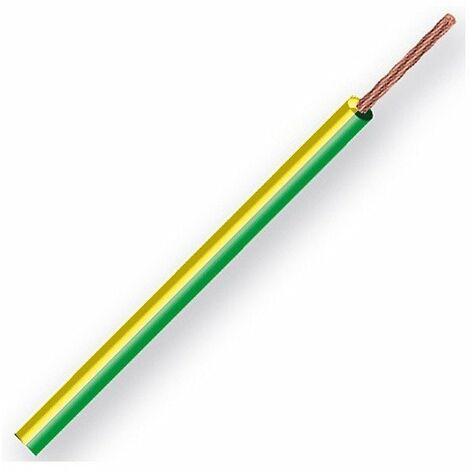 Fil électrique ho7vu 1,5 vert/jau cour 100m ref 3001015050