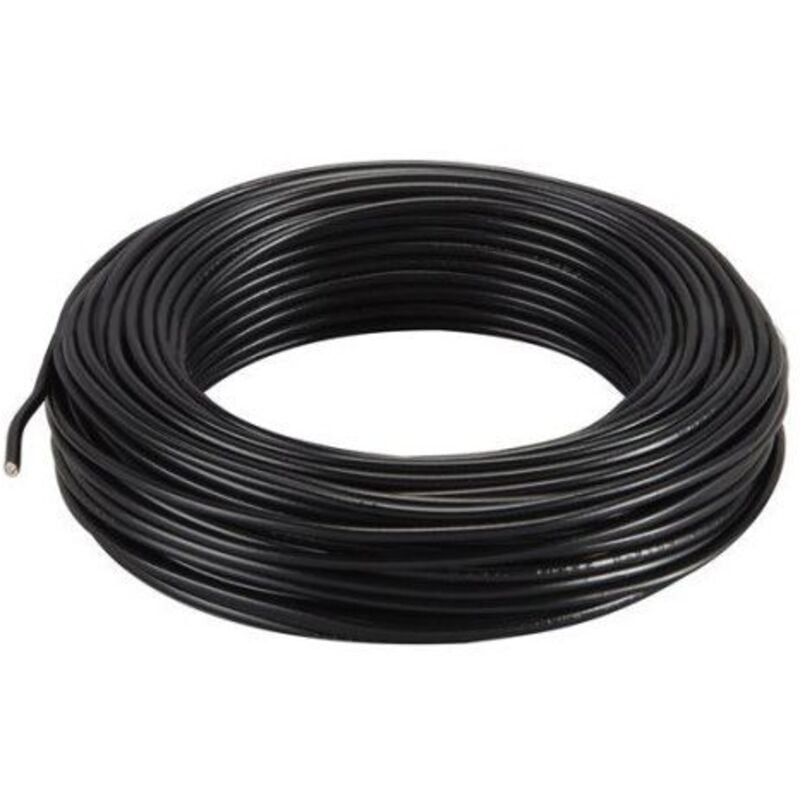 Fil électrique HO7VU 2.5 mm² noir en 100 m Arcanaute