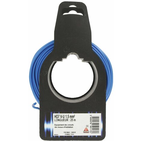 Fil électrique Ho7vu Bob Bleu 25x1,5mm