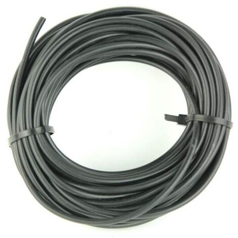 Fil électrique isolé 1.5 mm² noir – Longueur 10 mètres – PVC pour installations électriques – Résistant à l'humidité