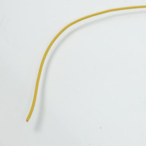Fil électrique jaune multibrin 7/10 0.50mm² x 1m pour faisceau
