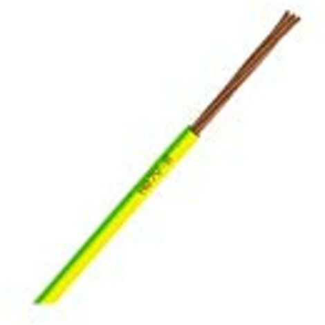 FIL ÉLECTRIQUE RIGIDE H07VR 10² VERT/JAUNE NEXANS - COURONNE DE 100M 10286994