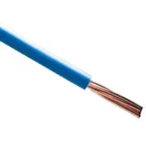 Fil électrique rigide ho7vR 25mm2 bleu - Couronne de 100m