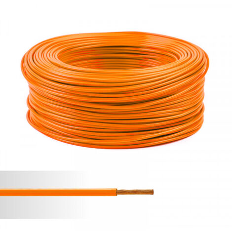 FIL ELECTRIQUE SOUPLE 2,5 mm² ORANGE