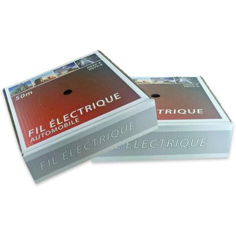 Fil électrique souple 50 mètres section au choix de 1 à 6 MM²