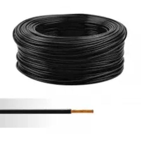 Fil électrique souple ho7v-k 25mm2 noir - Couronne de 100m