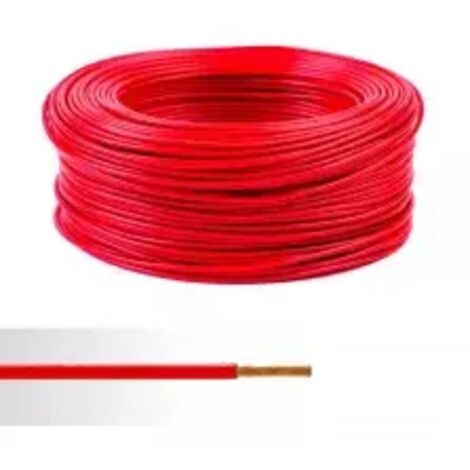 Fil électrique souple ho7v-k 25mm2 rouge - Couronne de 100m