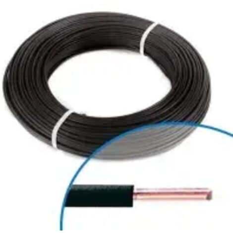 Fil électrique souple ho7vU 1,5mm2 noir - Couronne de 100m