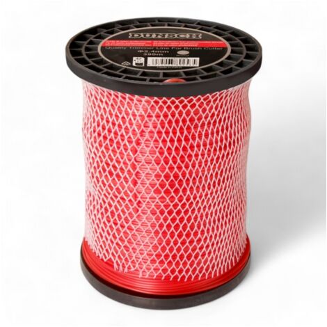 Fil en rouleau pour débroussailleuse, rond 2,4mm 390m en bobine - DUNSCH 7312240390R