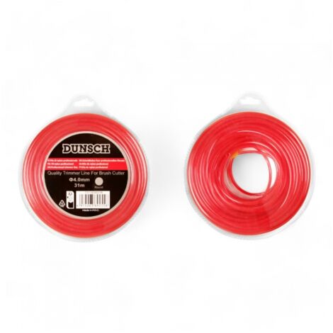 Fil épais 4mm pour débroussailleuse, forme ronde, 31m - DUNSCH 7311400031R