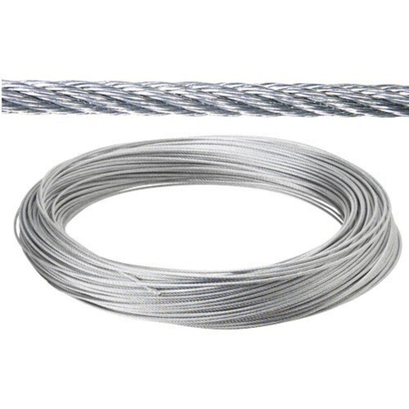 Fil galvanisé 4 mm. (rouler 100 mètres) Pas d'élévation