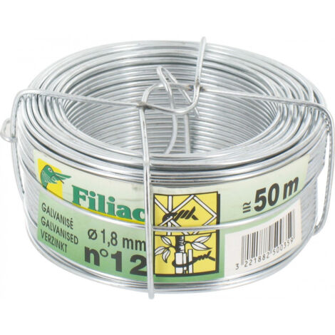 Fil  galvanisé  1,8mm -  50m  n°12 - FILIAC