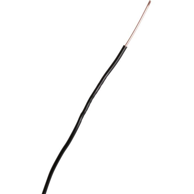 Fil h07vu noir 2,5mm² c100m