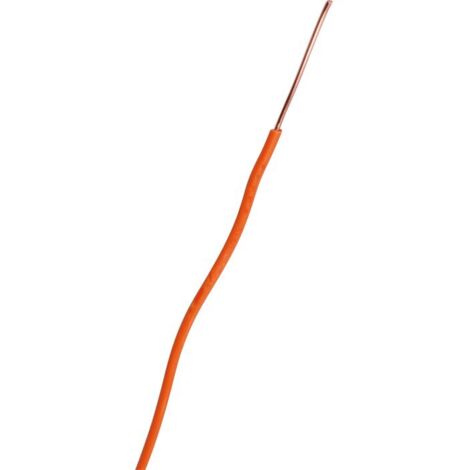 Fil H07vu Orange 1,5mm² C100m