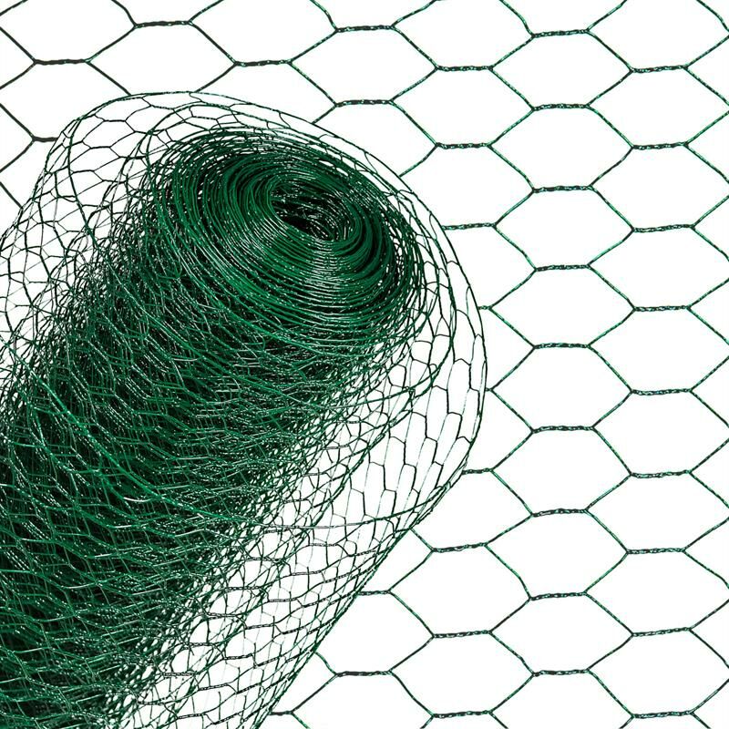 Estexo - Fil de fer hexagonal pour clôture 1 x 25 m Fil de fer à mailles vert