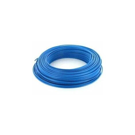 Fil Isolé Rigide - HO7VR 10mm2 - au rouleau de 100 mètres - Bleu - VR10B
