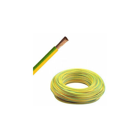 Fil Isolé Souple - HO7VK 2 - Vert/jaune - VK2,5V/J