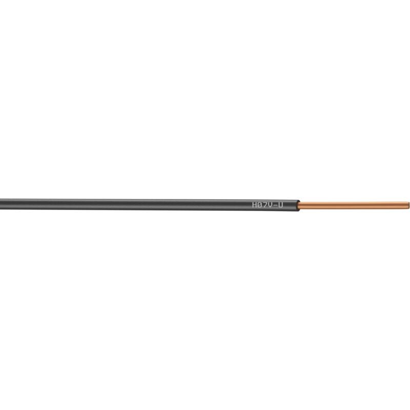Centrale Brico - Fil électrique 1.5 mm² h07vu, en couronne de 100M noir